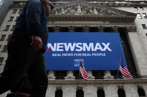 Conservative cable news channel Newsmax surges another 180% a day after stunning debut