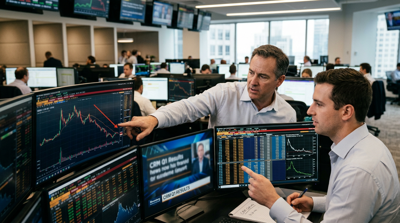Salesforce Beat the Quarter, Then the Stock Sold Off. Here’s What the Options Market Already Knew.